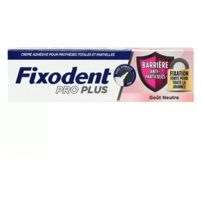 Image de Fixodent Pro Plus Crème Adhésive Goût Neutre 40 Grammes