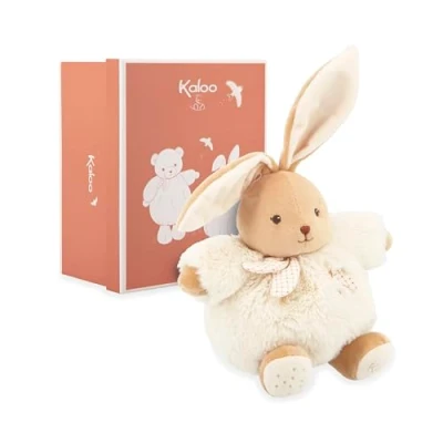 Image de KALOO Doudou Lapin Crème 17cm Peluche Ultra Douce et Moelleuse pour Bébé Compagnon Tendre Dès la Naissance Taille idéale Petites Mains Cadeau de K214020