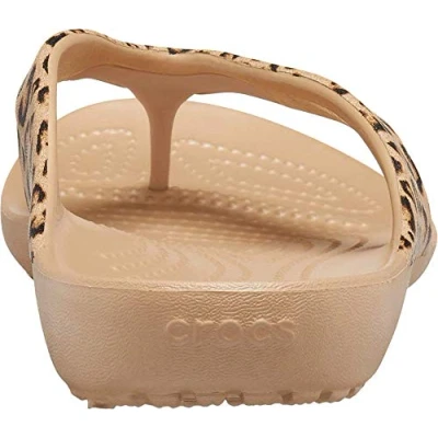 Image de Crocs Kadee II Flip W, Femme, Leopard Gold, 33/34 EU