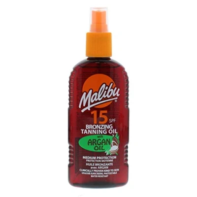 Image de Malibu Huile Bronzante à l&#039;Huile d&#039;Argan SPF15 200 ml