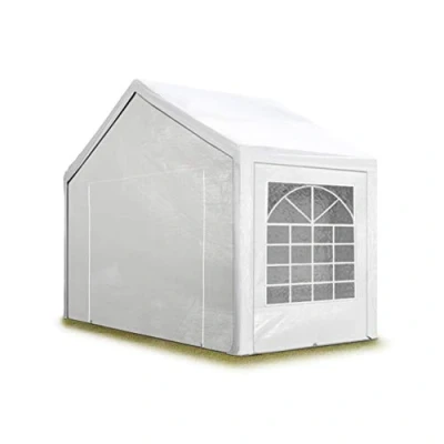 Image de TOOLPORT Tente de réception 3x2 m pavillon Blanc bâche PE 350 N imperméable Jardin