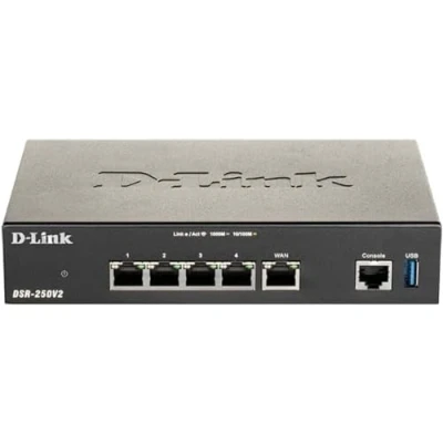 Image de D Link DSR 250V2 Routeur VPN de Services unifiés, Multi WAN Giga, basculement, Balance Charge, IPSec/PPTP/L2TP/OpenVPN, filtrage Dynamique du Contenu Web, contrôle des Applications, Portail captif