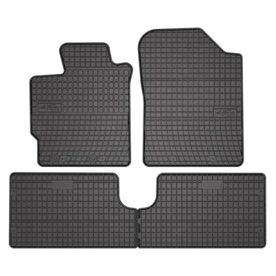 Image de FROGUM 0808 Ensemble de tapis sol Caoutchouc avant et arrière 4 noir Sur mesure TOYOTA: Yaris III 3/5 portes