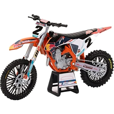 Image de New Ray Moto Miniature de Collection Dirt Bike KTM 450 SX F 2022 N1 C. Webb Modèle Réduit en Métal Moulé sous Pression Jeux et Jouets pour Petits Grands Die Cast A Partir 3 Ans