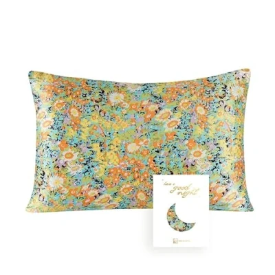Image de townssilk Taie d&#039;oreiller en soie 100 % pure de mûrier 19 mm, double face, pour la santé des cheveux, peau, fermeture éclair dissimulée, 600 fils, 1 pièce, 50 x 70 cm, motif