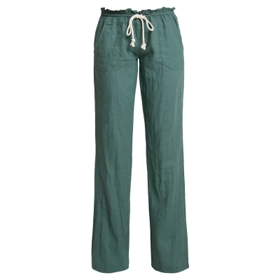 Image de Roxy Oceanside Pants Pantalon classique, Femme, Taille: XS, Duck green