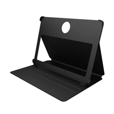 Image de Coque pour tablette TCL NXTPAPER 14 Simili cuir Noir Support réglable