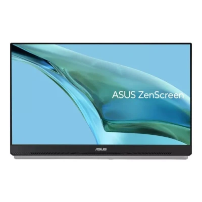 Image de ASUS ZenScreen MB249C Moniteur portable 24&quot; (23,8&quot; visibles) Full HD (1920 x 1080), écran sans cadre, IPS, antireflet, USB C, haut parleurs, poignée de transport/béquille, pince en C