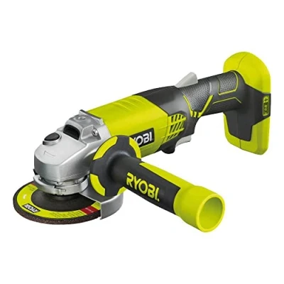 Image de Ryobi meuleuse d&#039;angle sans fil 115 mm R18AG 120S 18 V ONE+, système avec chargeur, batterie 2 Ah et sac à outils, kit complet 5133004460