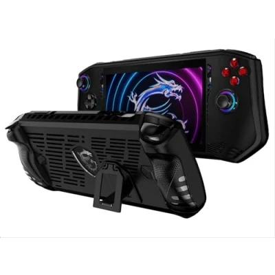 Image de GIOPUEY Coque Compatible avec MSI Claw Support Pare Chocs TPU Souple Antidérapant Facile à Saisir Black