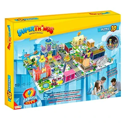 Image de Eleven Force Puzzle 3D Superthings Kaboom City 2022 40 x 57 15 cm avec Effet Brillant dans l&#039;obscurité, 15532