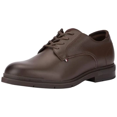 Image de Tommy Hilfiger Pebble Grain Derby Derbies &amp; Richelieus, Homme, Taille: 40, Cocoa Cuir
