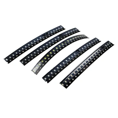Image de HALJIA 0805 rouge/jaune/vert/noir/bleu Diode Lumineuse Set Blanc (Lot de 100)