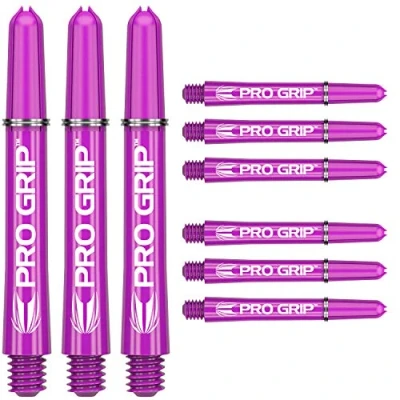 Image de Target Darts 3 x Jeux of Violet Pro Grip Arbres à fléchettes Intermédiaire 9 po au Total