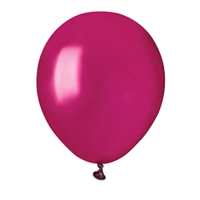 Image de Pack 100 balloons pearly in natural latex Premium Quality A50 (Ø 13cm / 5&quot;), red bordeaux pearl