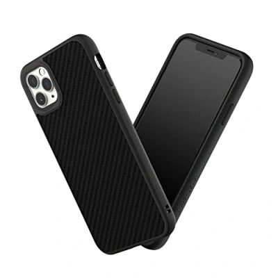 Image de RHINOSHIELD Coque Compatible avec iPhone 11 Pro Max SolidSuit Fine Technologie d&#039;absorption des Chocs et Finition Premium Mate, Contour objectif photo interchangeable Fibre de Carbone