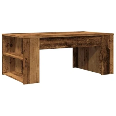 Image de vidaXL table basse vieux bois 102x55x42 cm d&#039;ingénierie, d&#039;appoint, de salon, latérale, bout 856024