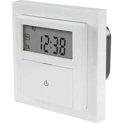 Image de Sygonix SY 4504968 Minuterie pour Montage encastré numérique Programme hebdomadaire 1800 W Fonction Compte à rebours, a