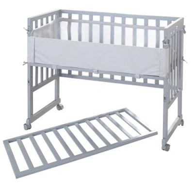 Image de Berceau Cododo ROBA Style 3 en 1 avec Barrière + Matelas et Tour de lit Gris