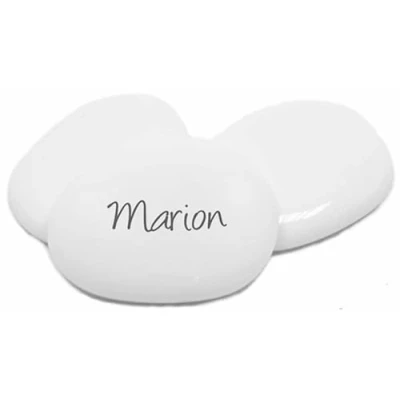 Image de HOBI Paquet de 6 Galets Marque Places, Blanc