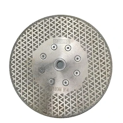 Image de DT DIATOOL Disque Diamanté à Tronçonner et Meuler 180 mm x M14 Double Face Électroplaqué pour Pierre Marbre Carreaux Granit