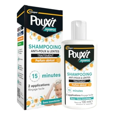 Image de Pouxit Shampooing Anti Poux &amp; Lentes Parfum Abricot