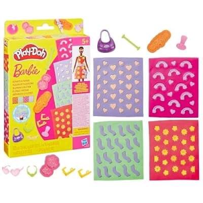 Image de Play Doh Barbie Fleurs et fleurons, recharges pour Coffret de pâte à Modeler
