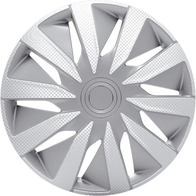 Image de J TEC Lazio J15541 Enjoliveurs 15Pouces argent/carbone
