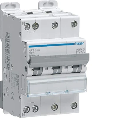 Image de HAGER NGT840 Disjoncteur 40A 3P+N Courbe D PdC 10kA