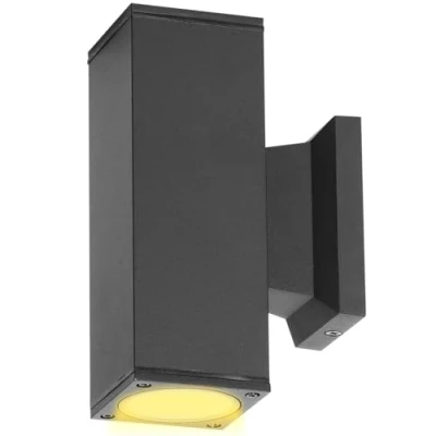 Image de Aigostar Applique Murale Exterieur GU10 Aluminium Up Down Eclairage Exterieur, IP65 Étanche Lampe pour Jardin Couloir Entrée Patio, Ampoule non Incluse, Noir
