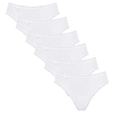 Image de sloggi Tai C3P Culotte en coton pour femme 24/7 Blanc Taille 40, 6 x blanc., 50