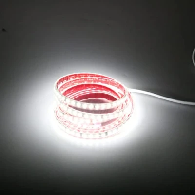 Image de pcning Bande LED Adhesives 2M avec Interrupteur 220V 230V sans Transformateur Recoupable 10 CM, 2 Metre Bandeau Lumineux Blanc Froid 6000K 220 Volt Interieur Exterieur (2, Froid)