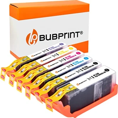 Image de Bubprint 6 Cartouches d&#039;encre Compatible pour Canon PGI 580 CLI 581 XL INKL Photo Blue Pixma TS8100 TS8150 TS8151 TS8152 TS8200 TS8250 TS8251 TS8252 TS8350 TS8351 TS8352 TS9120 TS9150 TS9155
