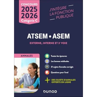 Image de Concours ATSEM/ASEM Annales corrigées 2025 2026
