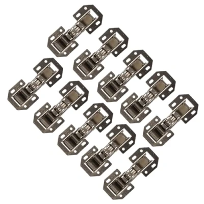 Image de 10 pièces charnières de porte, d&#039;angle pliées à recouvrement complet garde robe