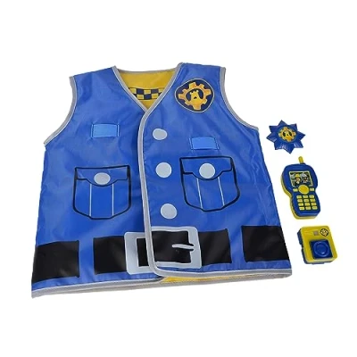 Image de Simba 109252478 Kit d&#039;intervention de Sam Le Pompier avec Gilet imprimé réversible 5 cm visionneur d&#039;images, Talkie walkie, Marque