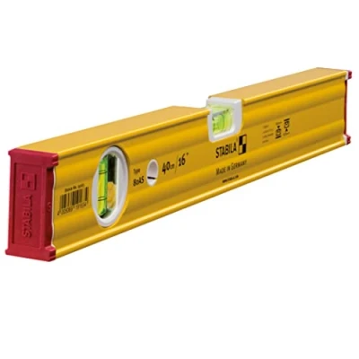 Image de STABILA Niveau à bulle Type 80 AS, 40 cm, profilé alu renforcé, 1 fiole horizontale, verticale, antidérapant intégré, Made in Germany