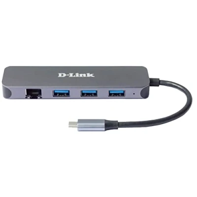 Image de D Link Hub USB C 5 en 1 avec Gigabit Ethernet/alimentation DUB 2334 Neuf
