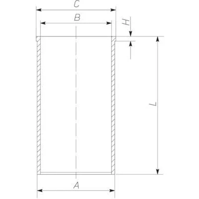 Image de MAHLE ORIGINAL 043 WT 08 00 Chemise de cylindre