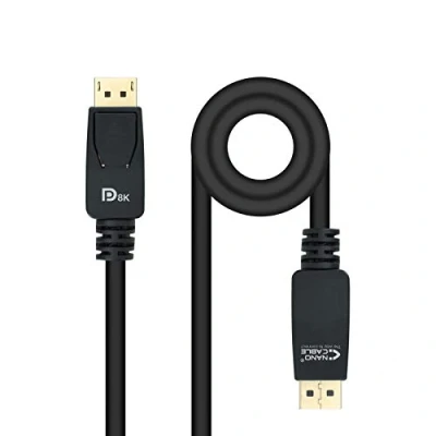 Image de Câble DISPLAYPORT 1.4 NANO CABLE 3,0 mètres Résolution jusqu&#039;à 8K à 60 Hz Compatible HDR Noir