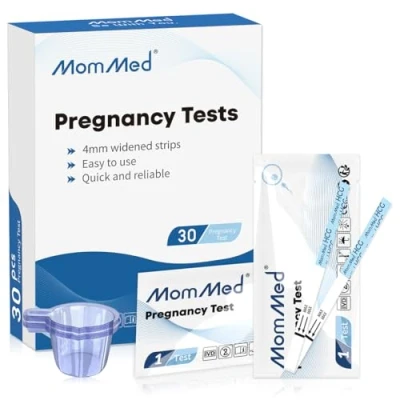 Image de MOMMED test de grossesse (HCG30), grossessebandelette avec 30 cupules d&#039;urine pour une détection précoce, des résultats rapides et précis, précoce les femmes