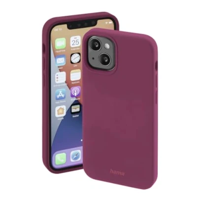 Image de Hama Coque iPhone 13 Pro Compatible MagSafe MagCase Finest Feel pour Apple (Etui magnétique Recharge à Induction, Housse Protection Chocs Rayures et saletés, en TPU Mate Soyeuse) Bordeaux