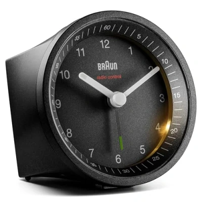 Image de Braun Réveil analogique radiocommandé Classique pour Le Fuseau horaire de l&#039;europe Centrale (DCF/GMT+1)