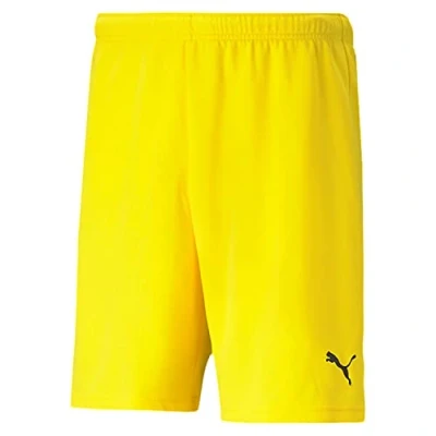 Image de PUMA Mixte bébé Teamrise Jr Short, Multicolore (Cyber Yellow/Black), 140 EU