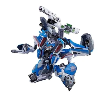 Image de DX Chogokin Macross Delta VF 31J Super Siegfried (Machine Hayate Immelman) Version Revival. Environ. Figurine mobile peinte en PVC et ABS moulée sous pression de 260 mm