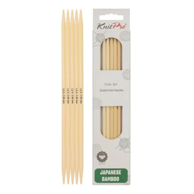 Image de KnitPro Aiguilles à Double Pointe en Bambou 20cm 5.00mm 3pcs