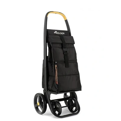 Image de Chariot de Course Rolser Clec Termo Polar 8 Plus Lemon 4 Grandes Roues Noir