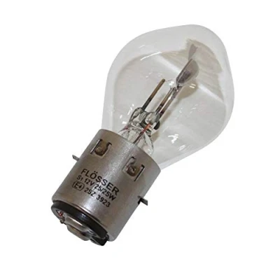 Image de AMPOULE LAMPE 12V 25 25W NORME S2 CULOT BA20D STANDARD BLANC (PROJECTEUR) (VENDU A L&#039;UNITE) FLOSSER
