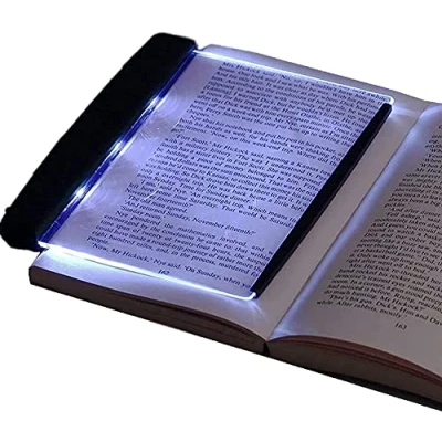 Image de Lampe de Lecture LED veilleuse Wedge Book Eye Care Portable Signet Light Bright Board pour la au lit, Voiture
