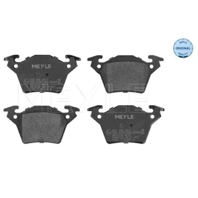 Image de MEYLE 025 230 2017 Jeu de plaquettes frein ORIGINAL Quality Essieu arrière contact signal d&#039;usure exclu avec tôle anti bruit